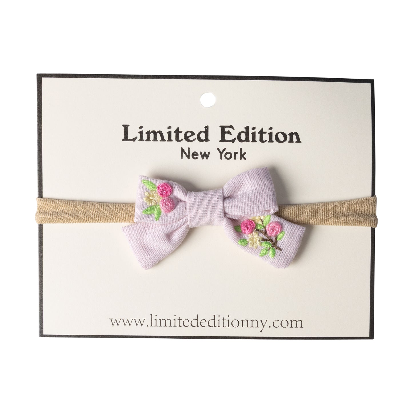 Floral Embroidered Baby Band