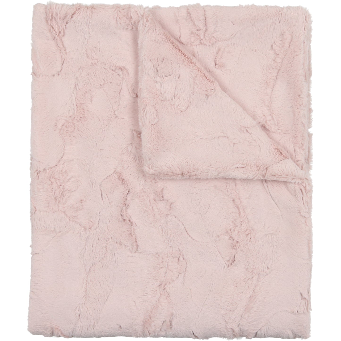 Peluche Fur Blanket - Icy Rose Double Sided