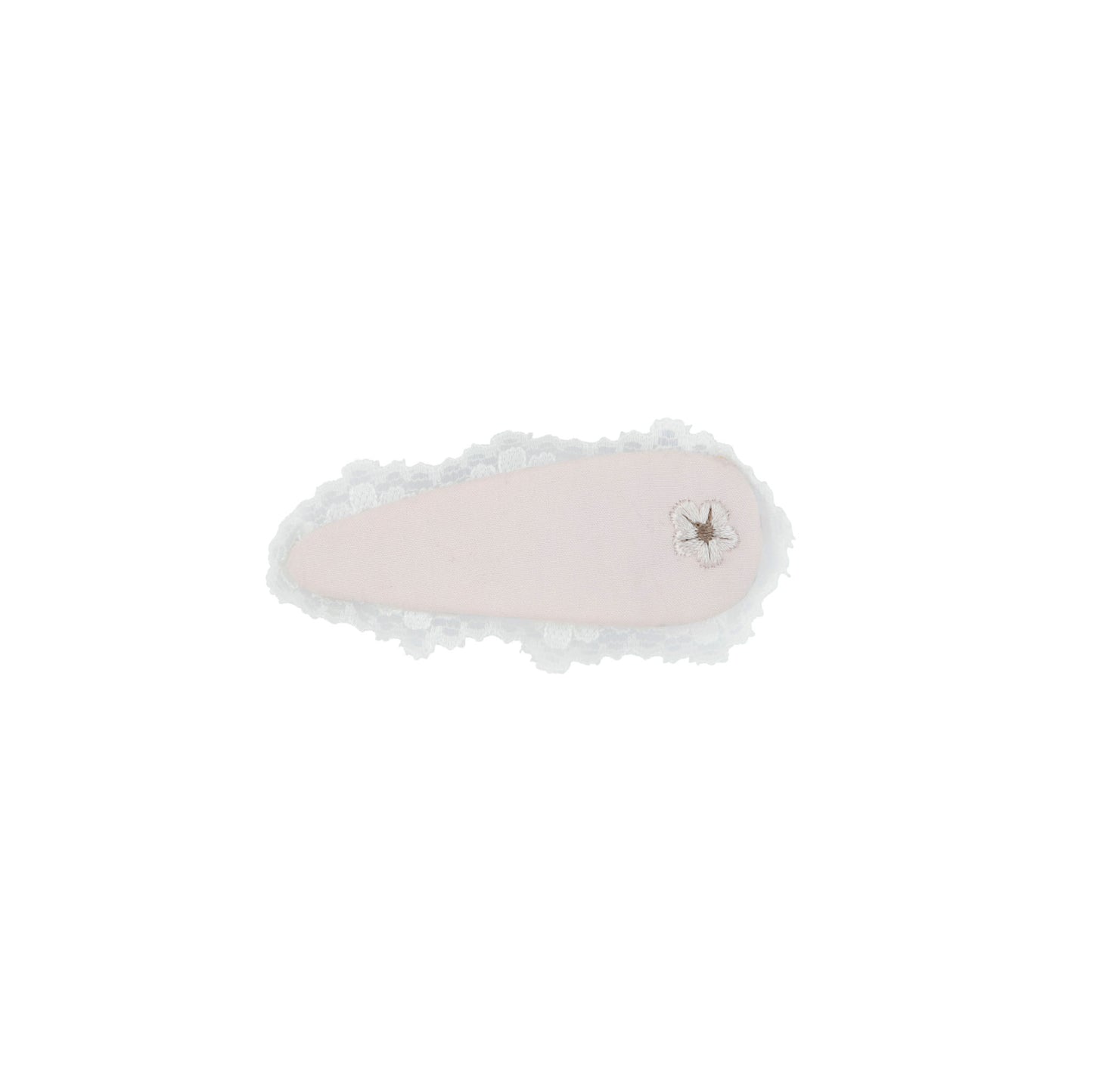 Le Enfant Lace trim clips (2pk) - Soft Pink