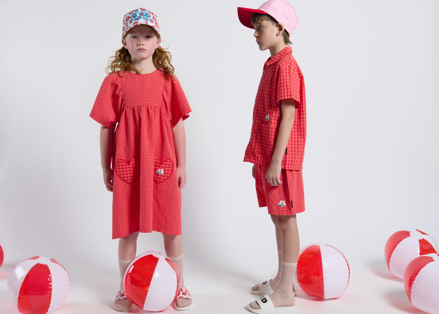 Loud Breeze Check Loose Fit Dress