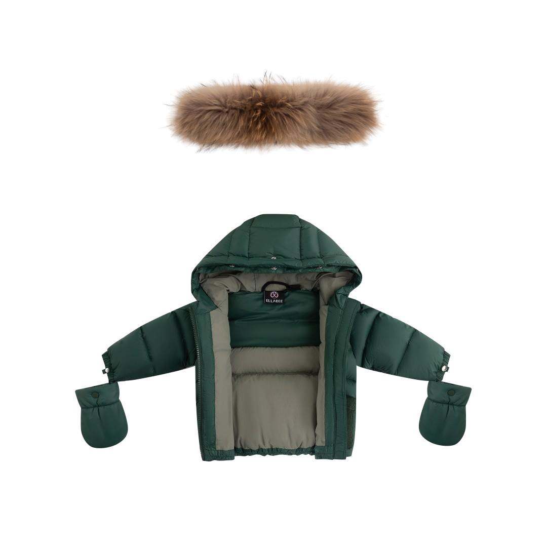 Fur Jacket — Green/Corduroy/Olive