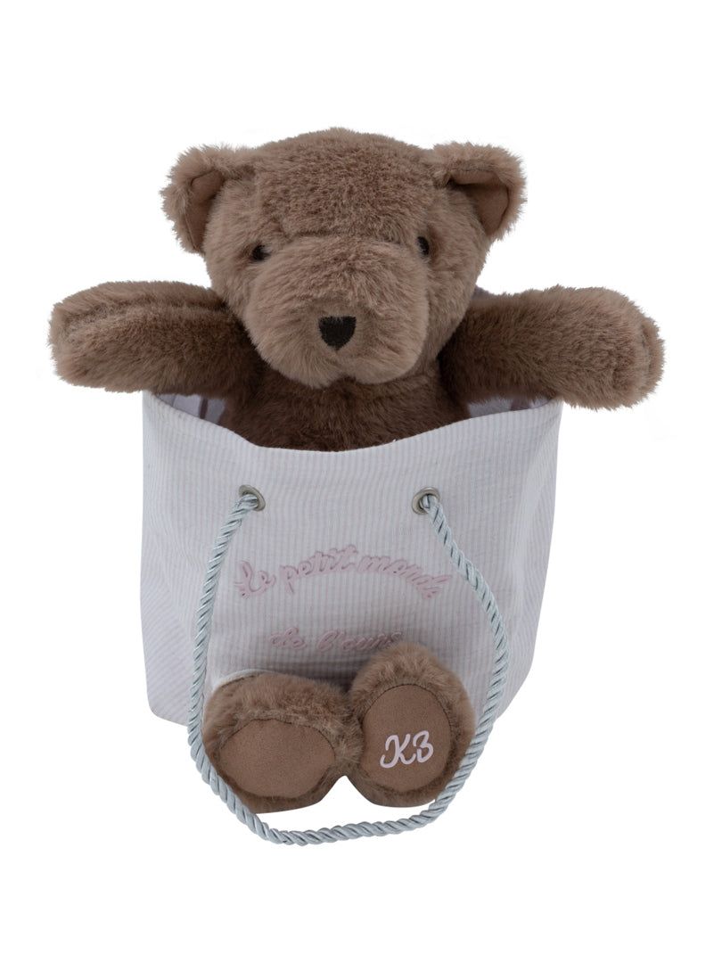 Petit Ours Teddy in Bag - Pink