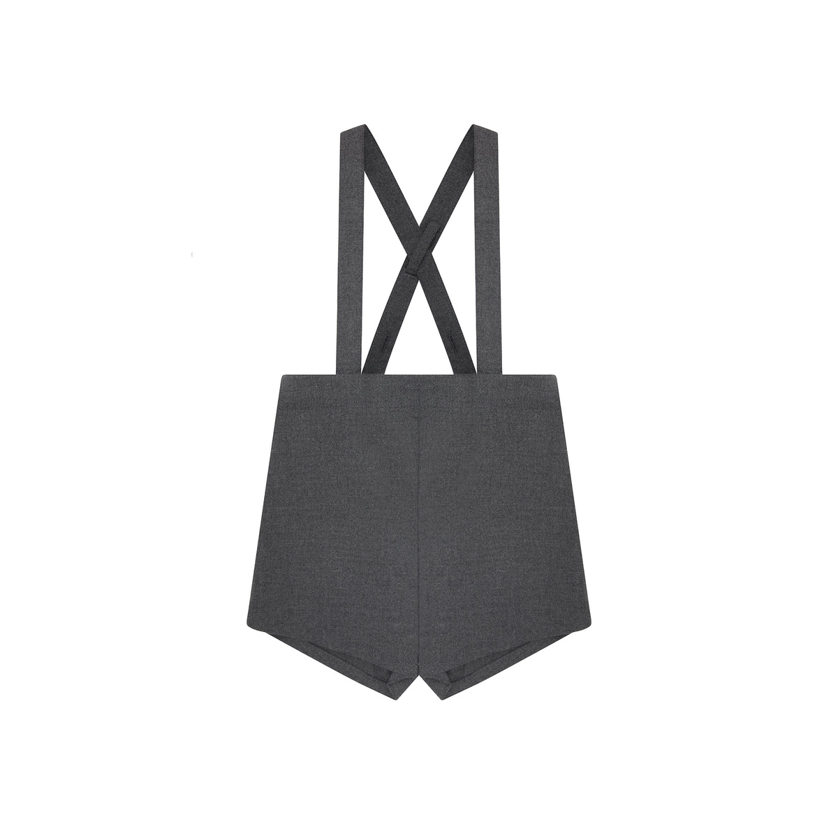 Boys Suspender Shorts - Grey
