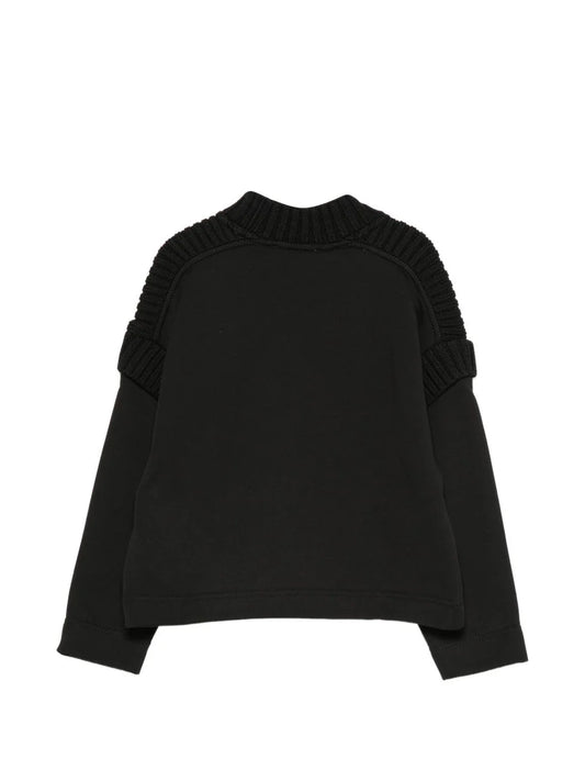 Sweater With Logo Detail Z3183 - Black/Blue