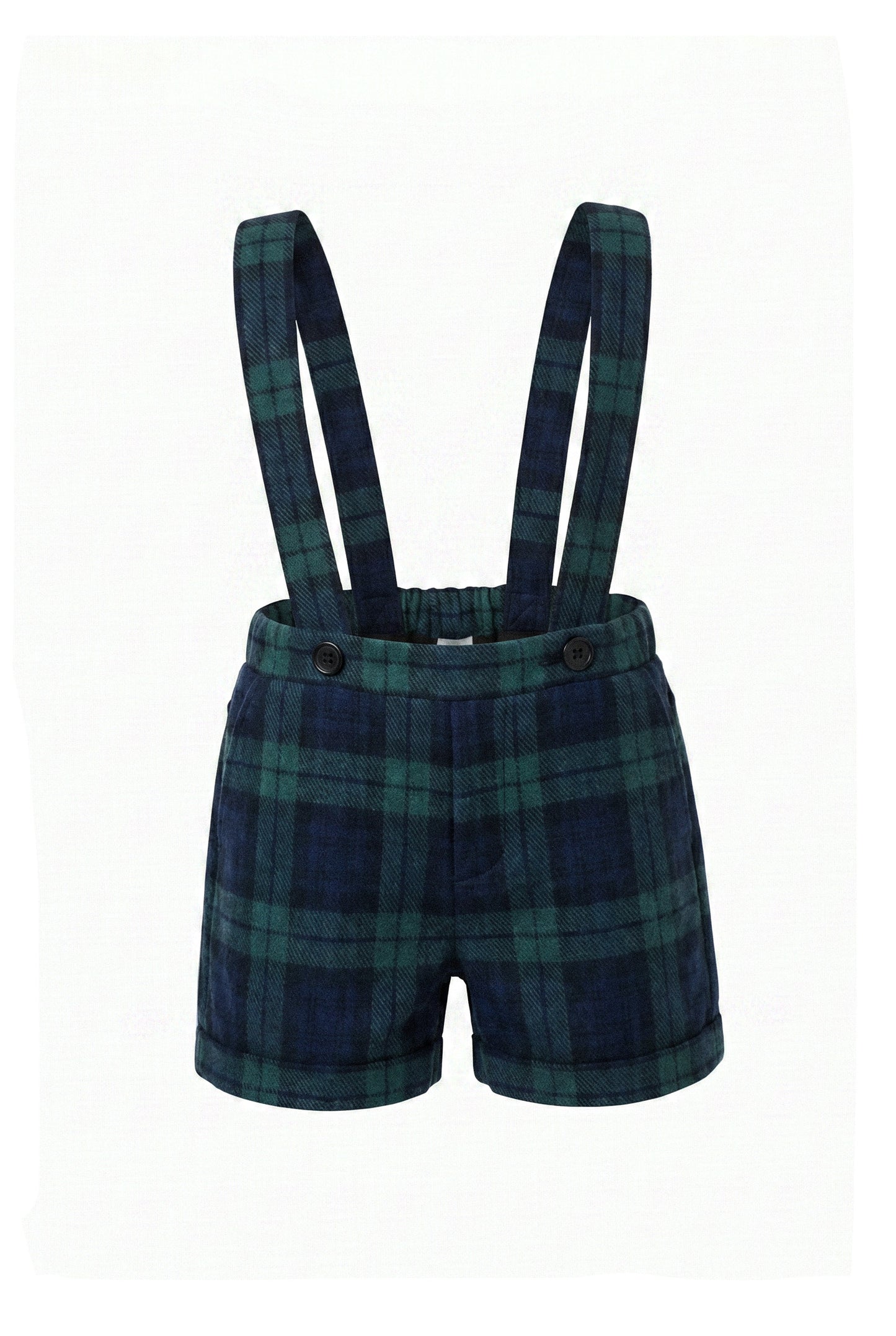 Julien Suspenders Pants - Navy/Green