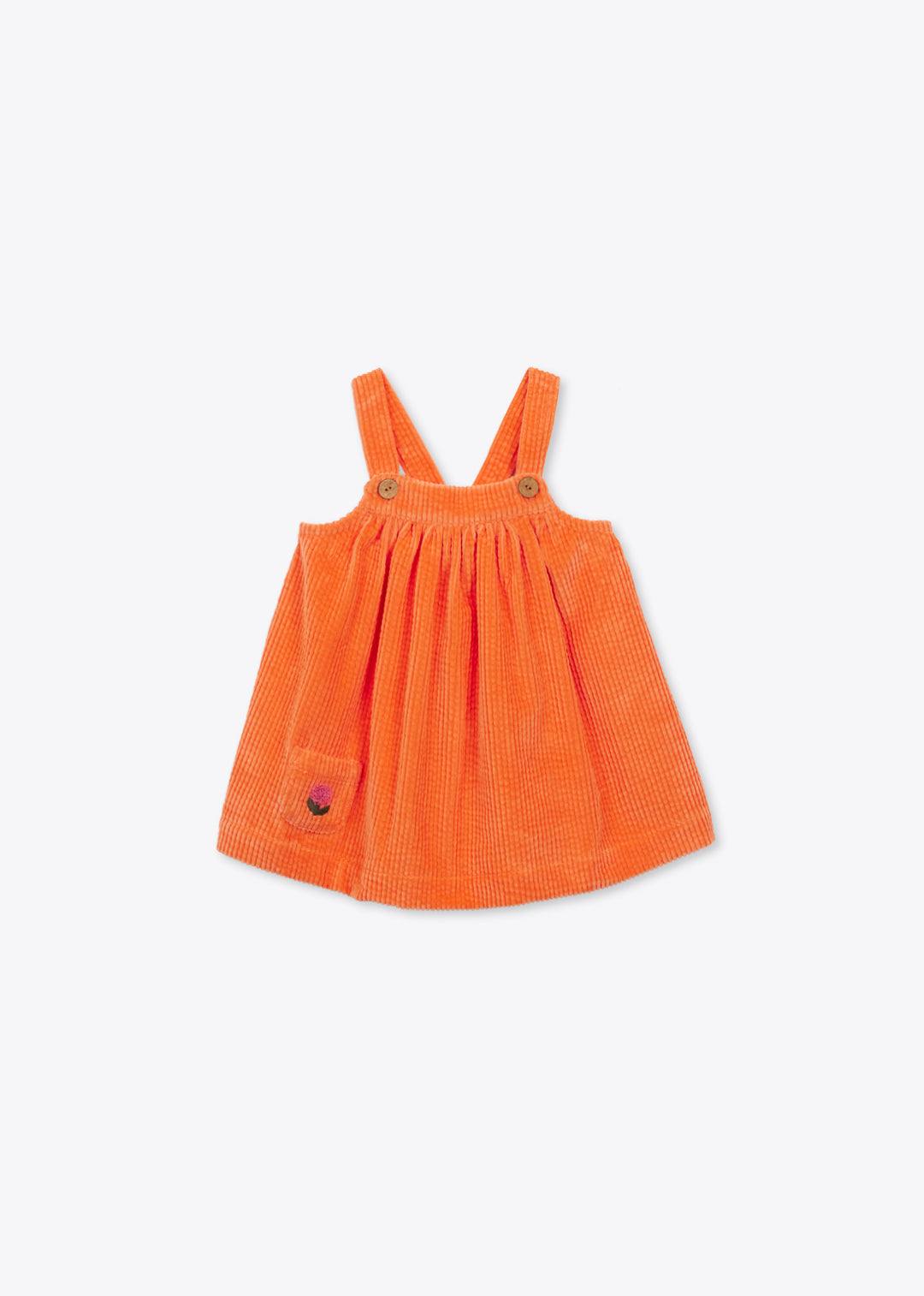 Robe Bebe Velours - Orange