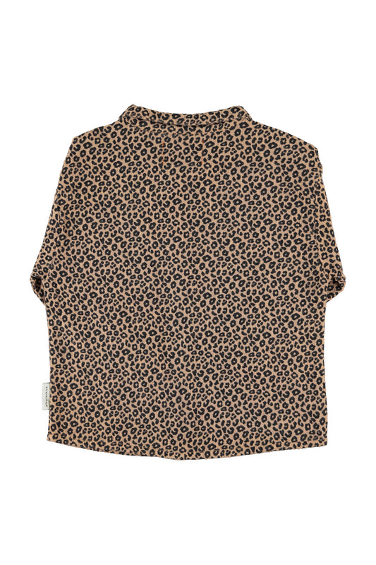 Shirt (MN2602) - Brown W/ Animal Print