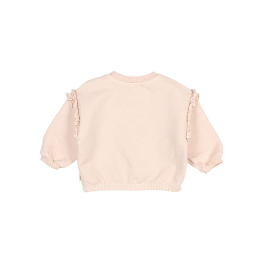 Baby Cherry Sweatshirt - Cream Pink