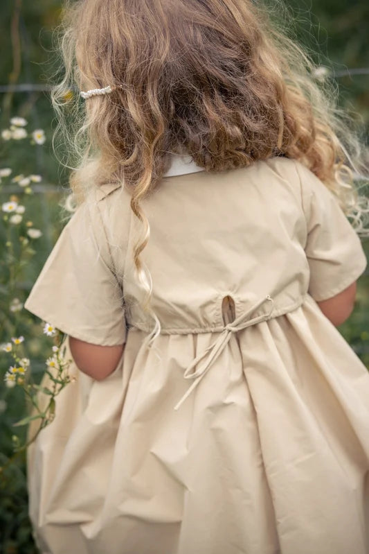 Trench Taffeta Gown - Champagne