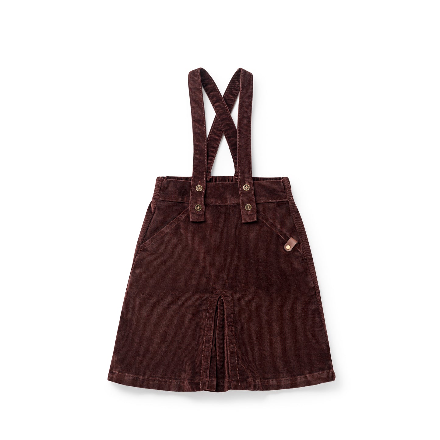 Suspender Jumper — Brick Corduroy