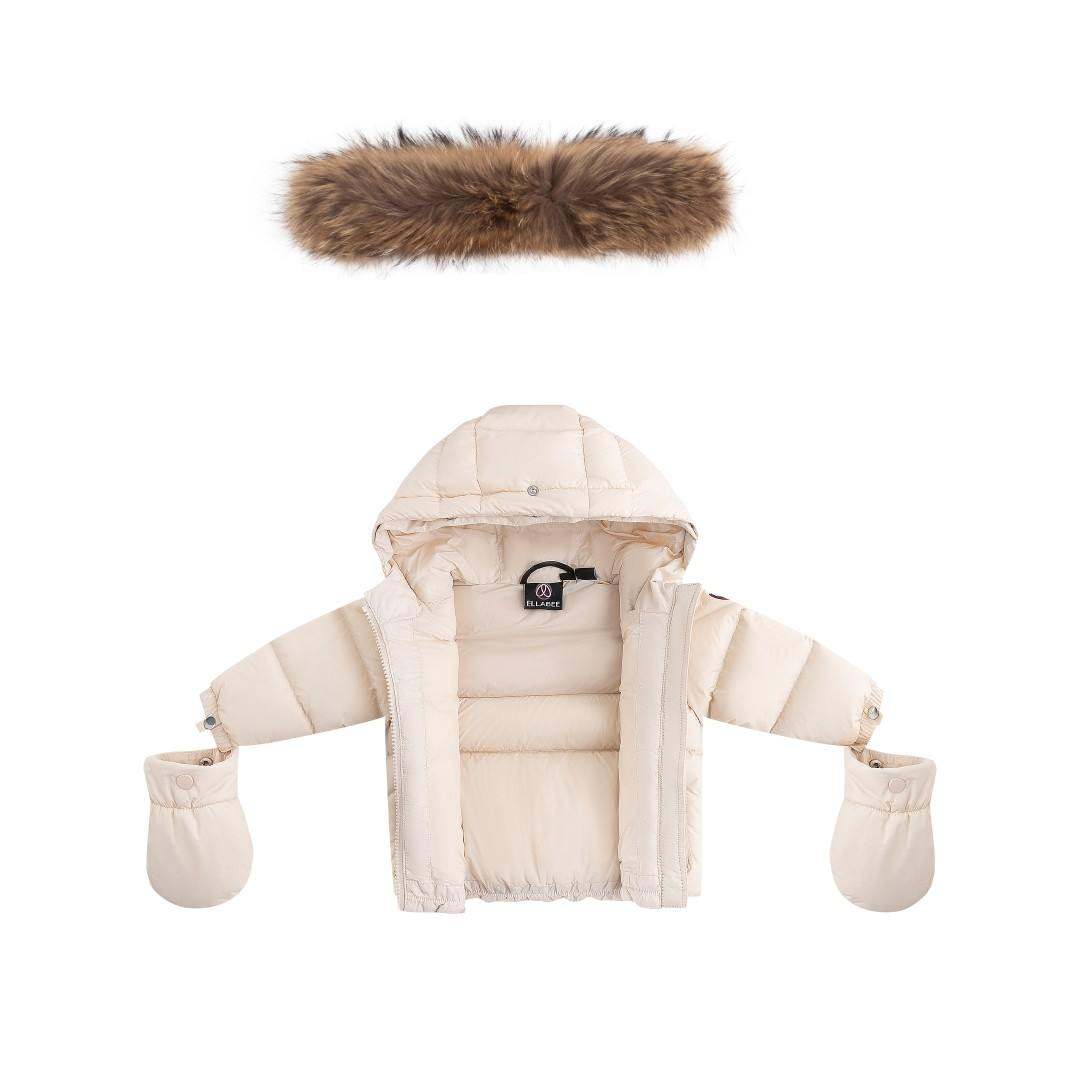 Baby Fur Jacket — Beige/Corduroy