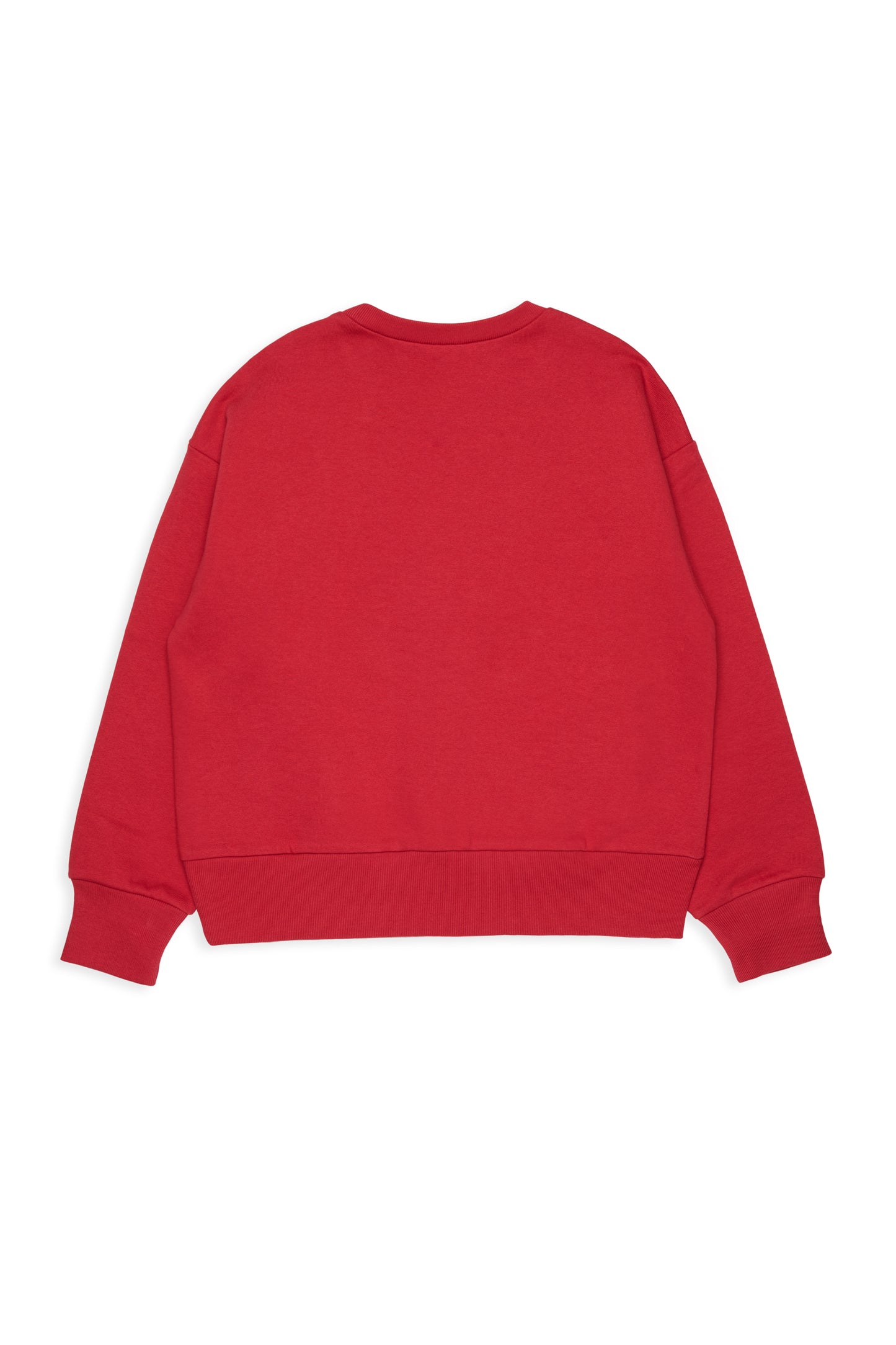 Sweatshirt With Heart N21 Around Collar - Coral Red