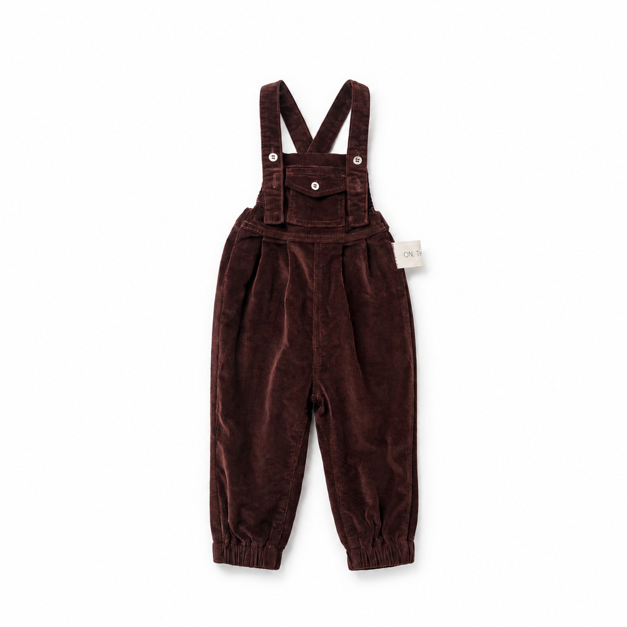 Front Pocket Overalls — Brick Corduroy