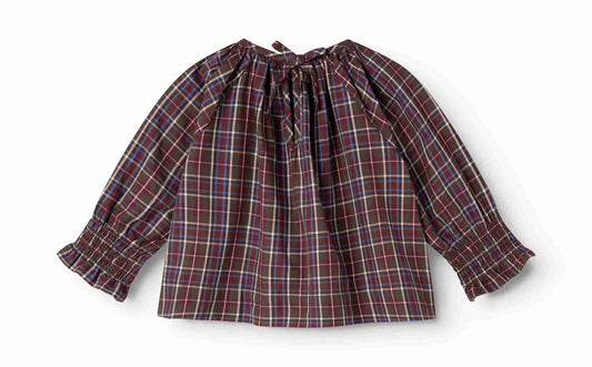 Tonala Top - Chocolate Checks