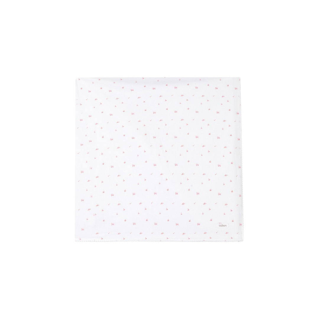 Red And Pink Floral Print Swaddle - Pink