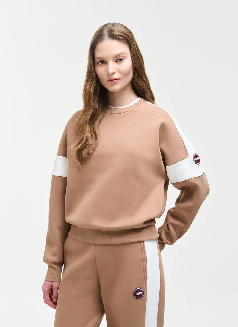Girls Bicolor Sweatshirt - Tofu