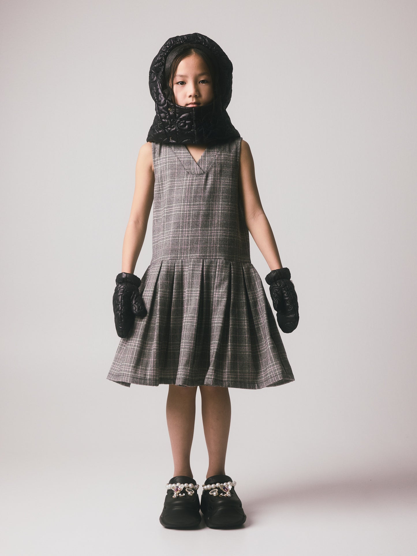 Harpa Pleated Dress Plaid