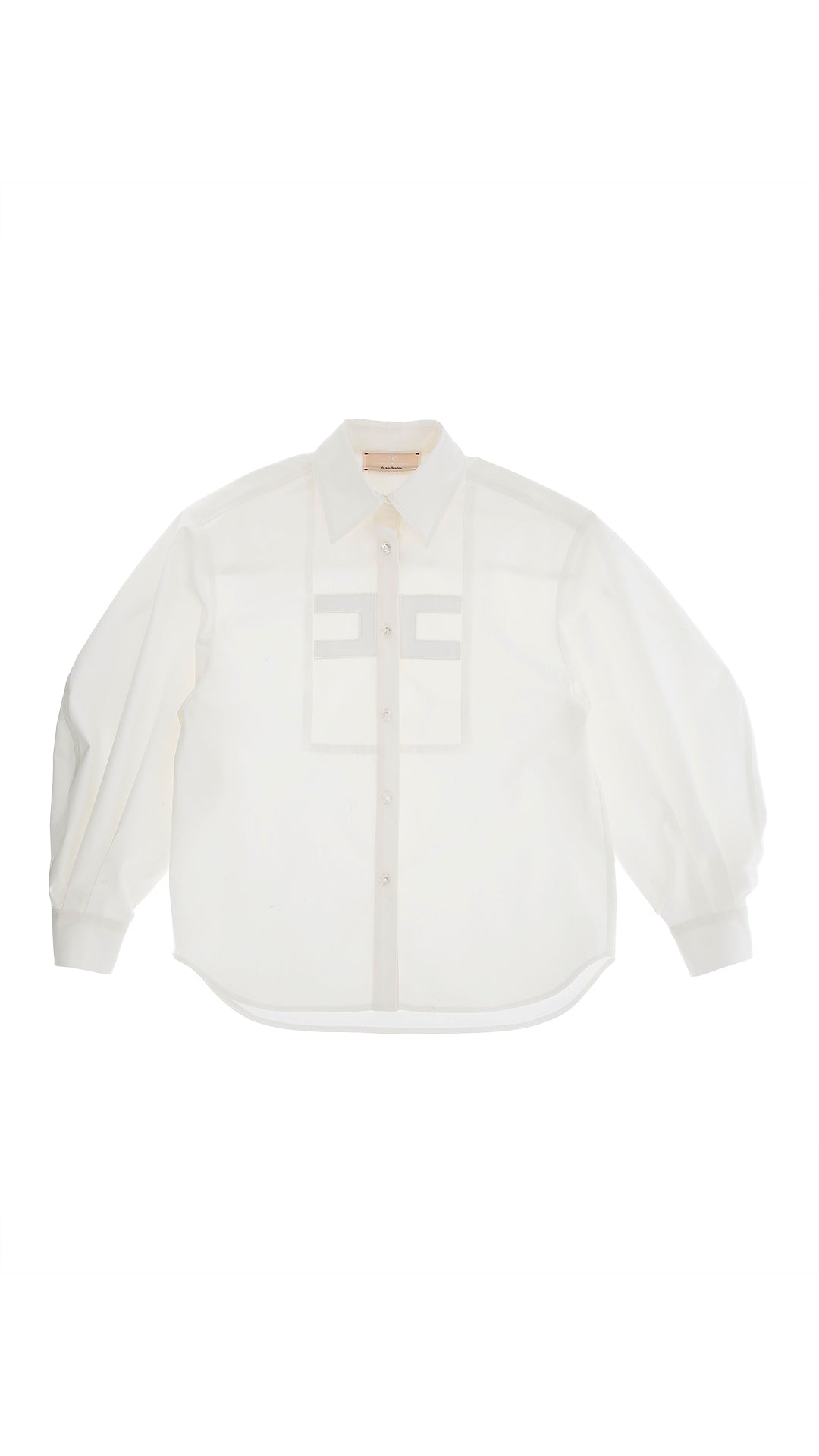 Embroidered Poplin Shirt (EFCA296) - Ivory