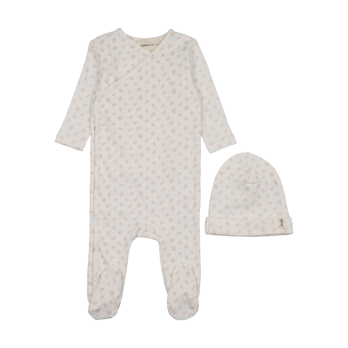 Velour Floral 2pc Set - Pink Floral