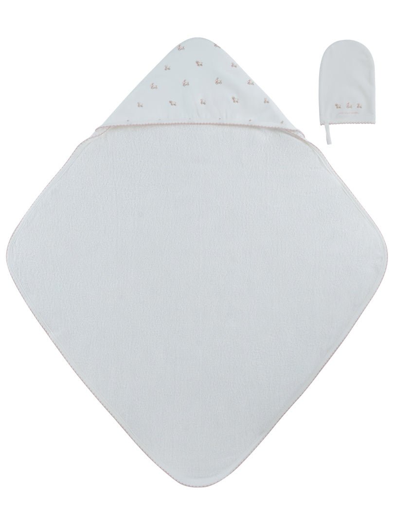 Petits Amis Towel & Mitt Set - Pink