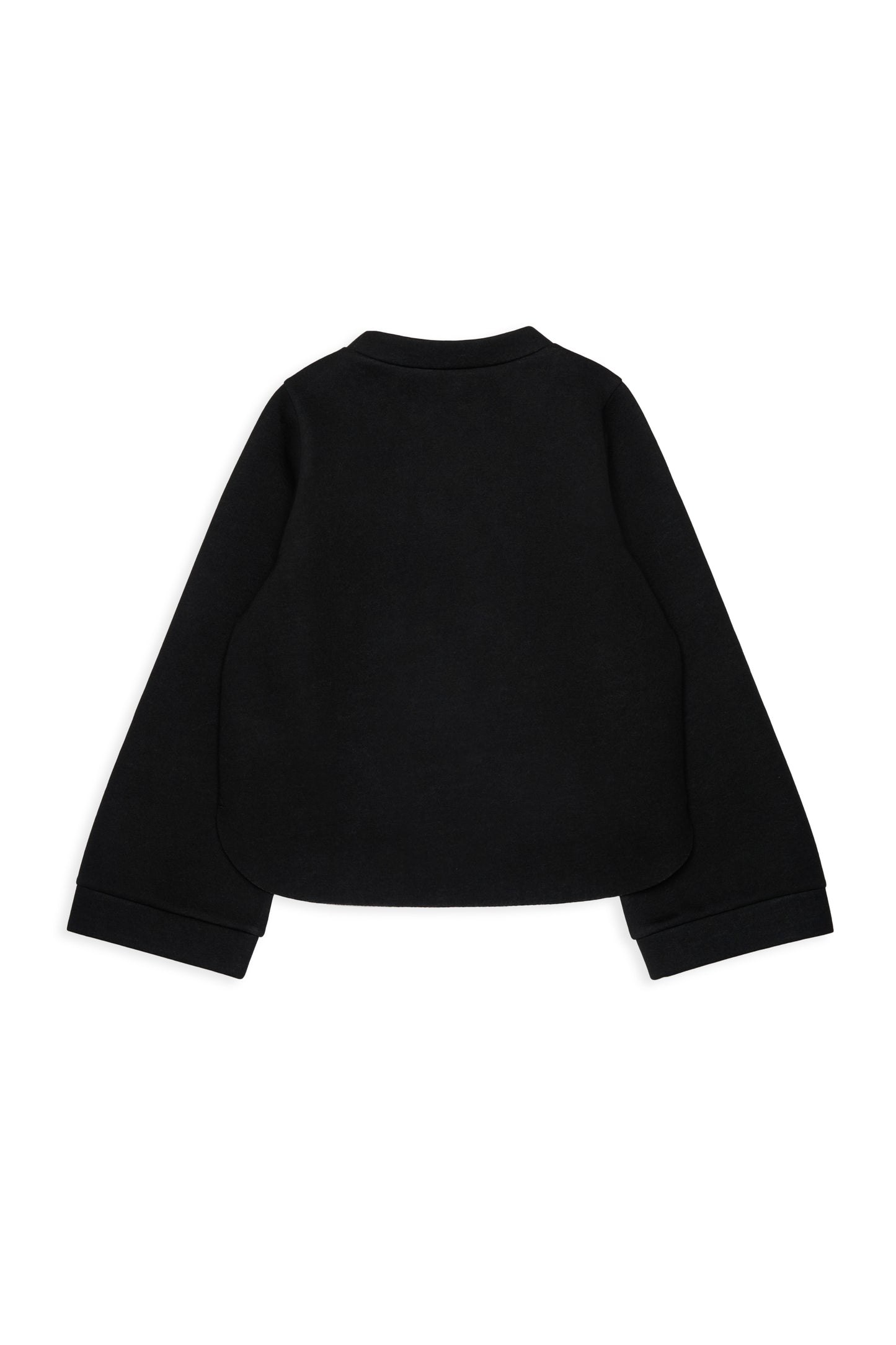 High Low Sweater With Blue stripes - Black