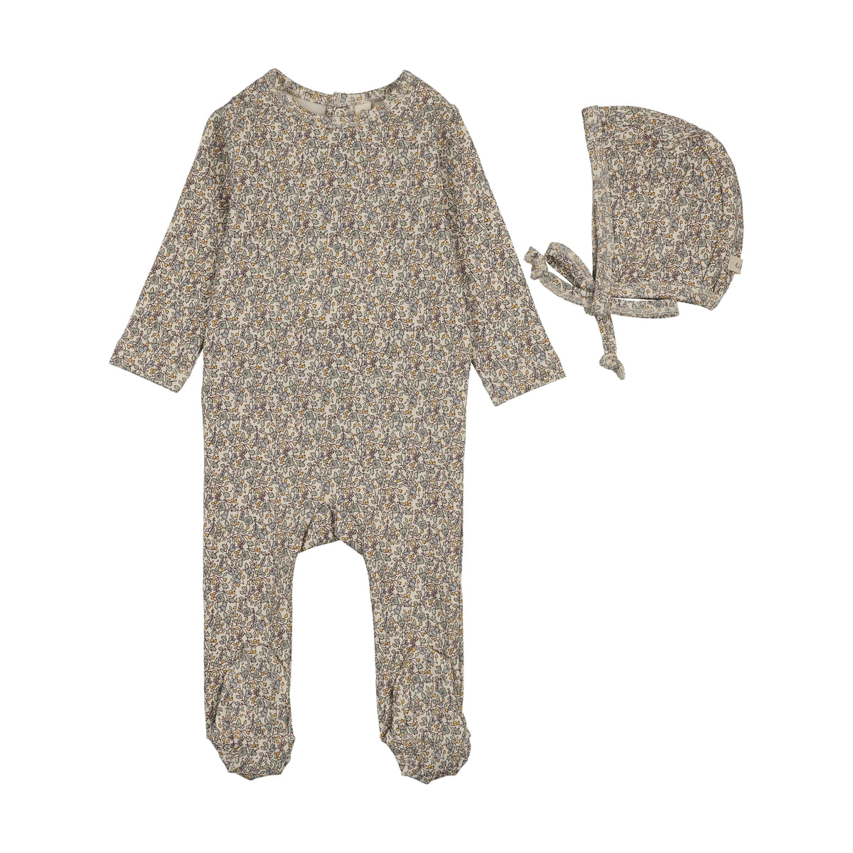 Sweet Liberty Print Footie Set - Blue