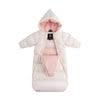 Baby Snowsuit — Off White/Pink