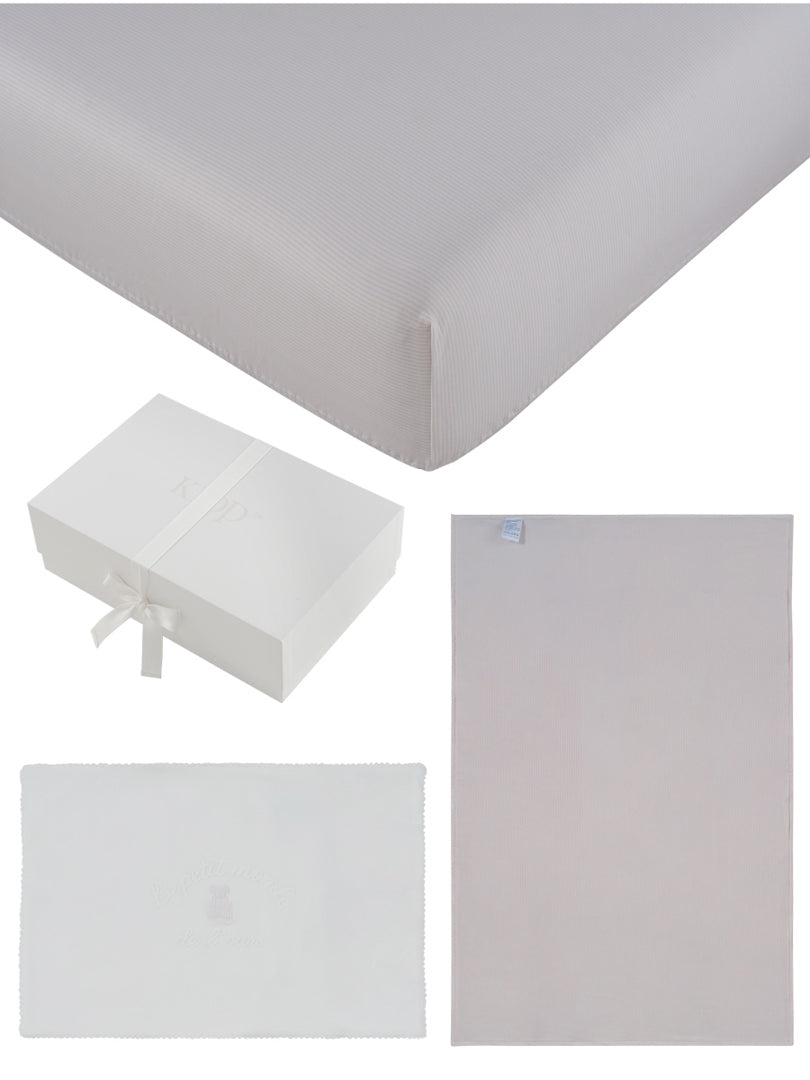 Petit Ours 4PC Mini Crib Set - Pink