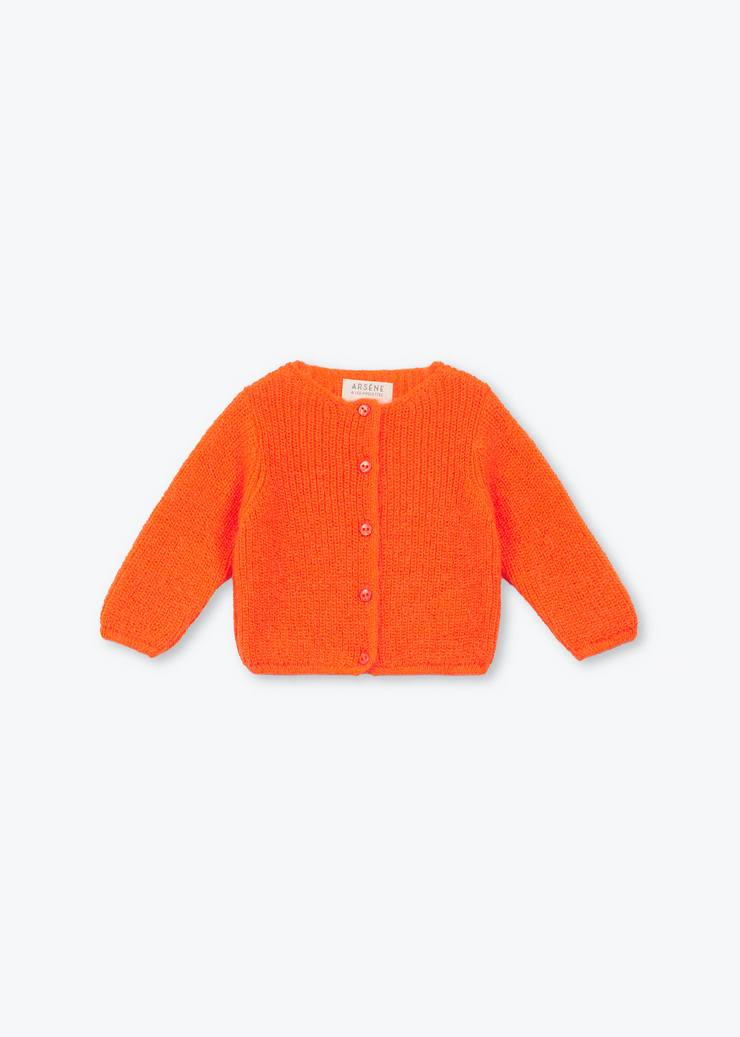 Cardigan Tricot with flower - Orange