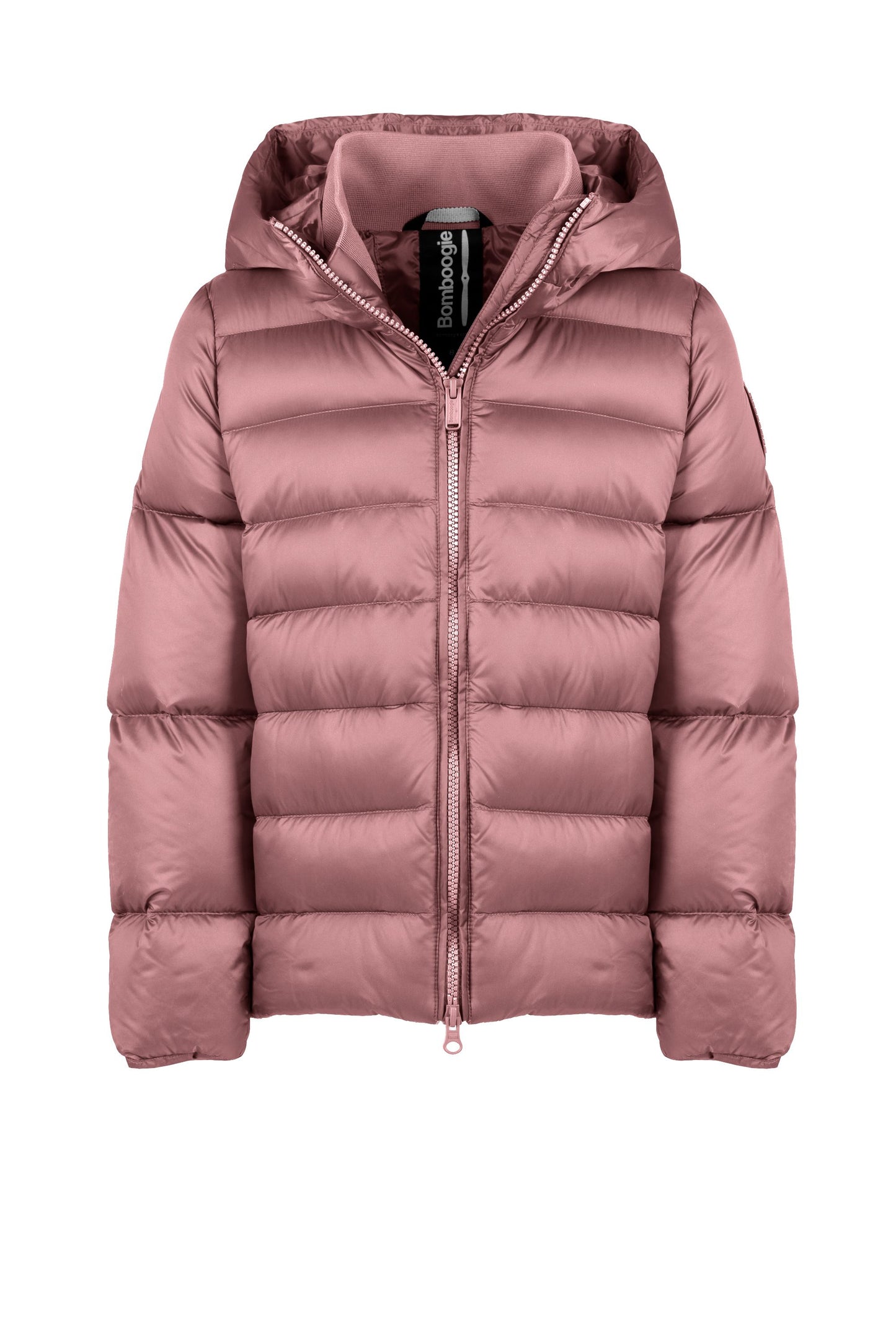 Hooded Girls Down Jacket - Petal Rose