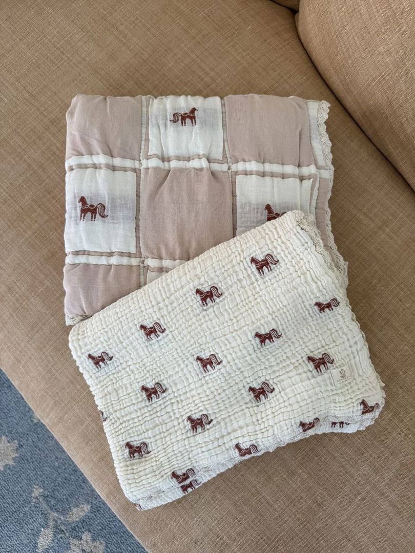 Layered Gauze Blanket - Pony