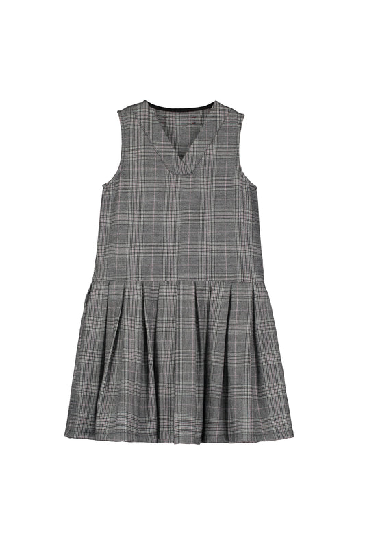 Harpa Pleated Dress Plaid