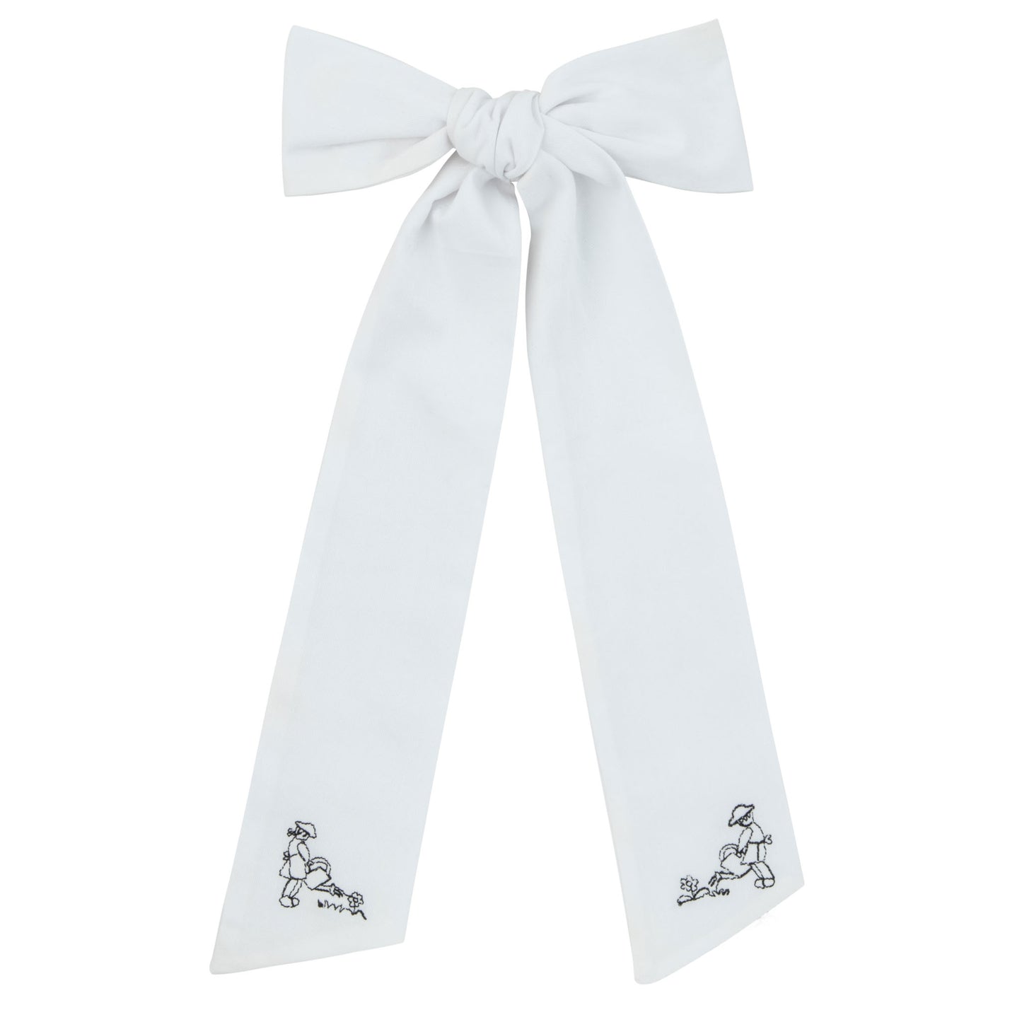 Le enfant Garden bow large - White