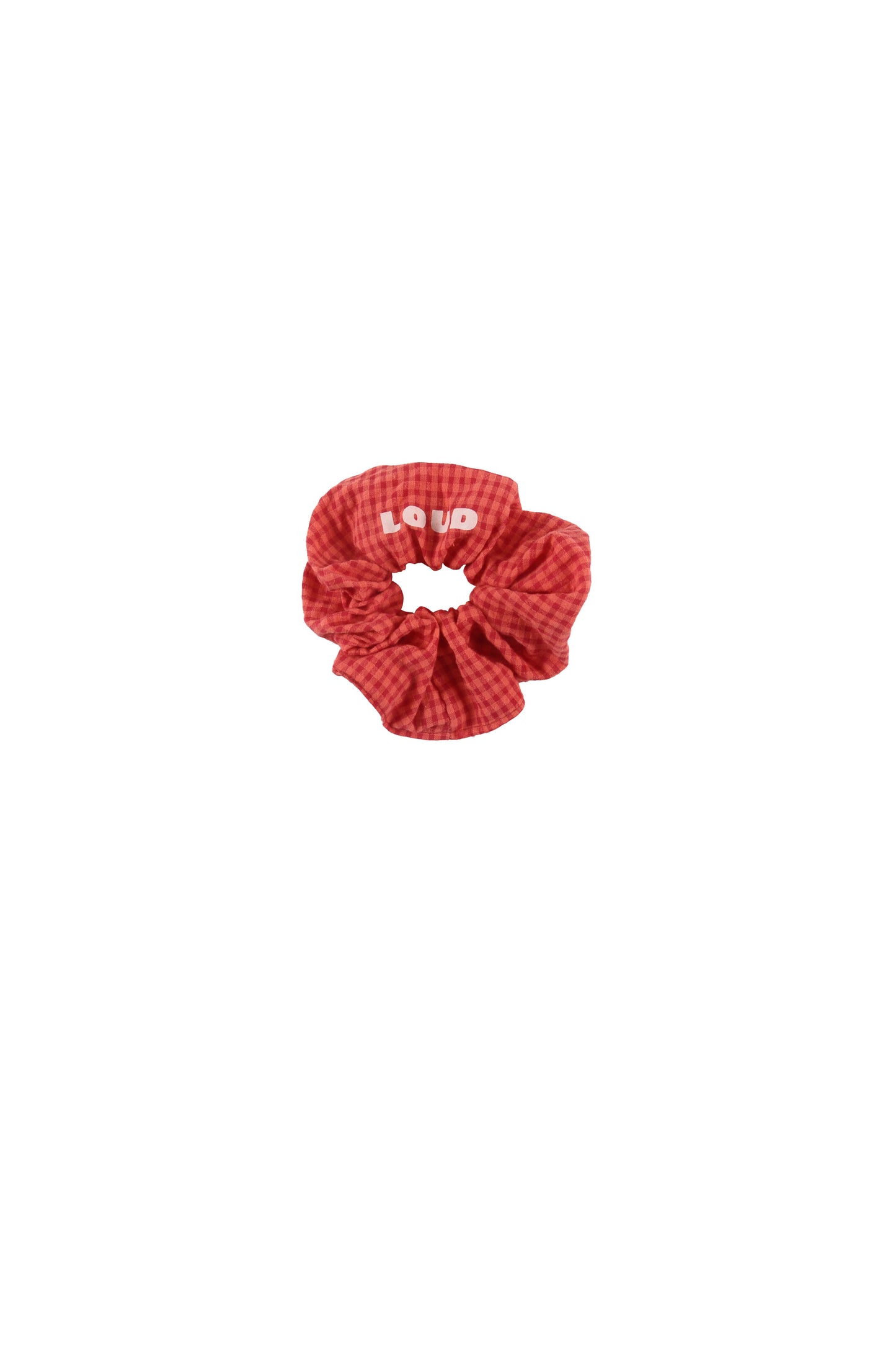 Loud Cocco Hair Scrunch Elastic- Red Check