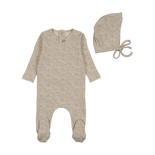 B&D All Over Print Footie & Beanie