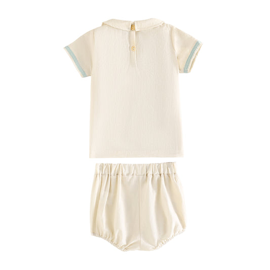 RetroKid Bennet Baby Boy Button Up Set