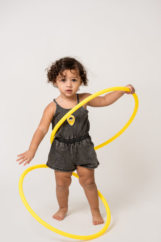 Birnham Girl Gathered Romper