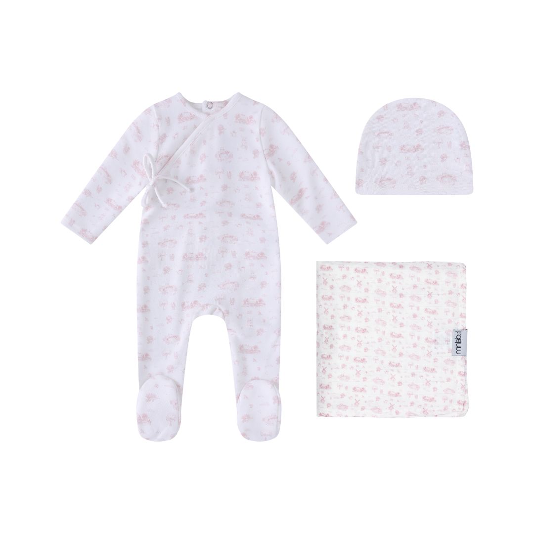 Mini Label Toile Garden Print Set