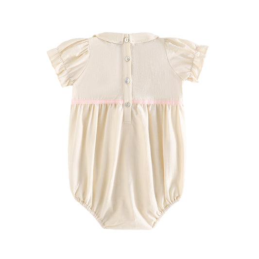 RetroKid Halston Smocked Baby Girl Romper