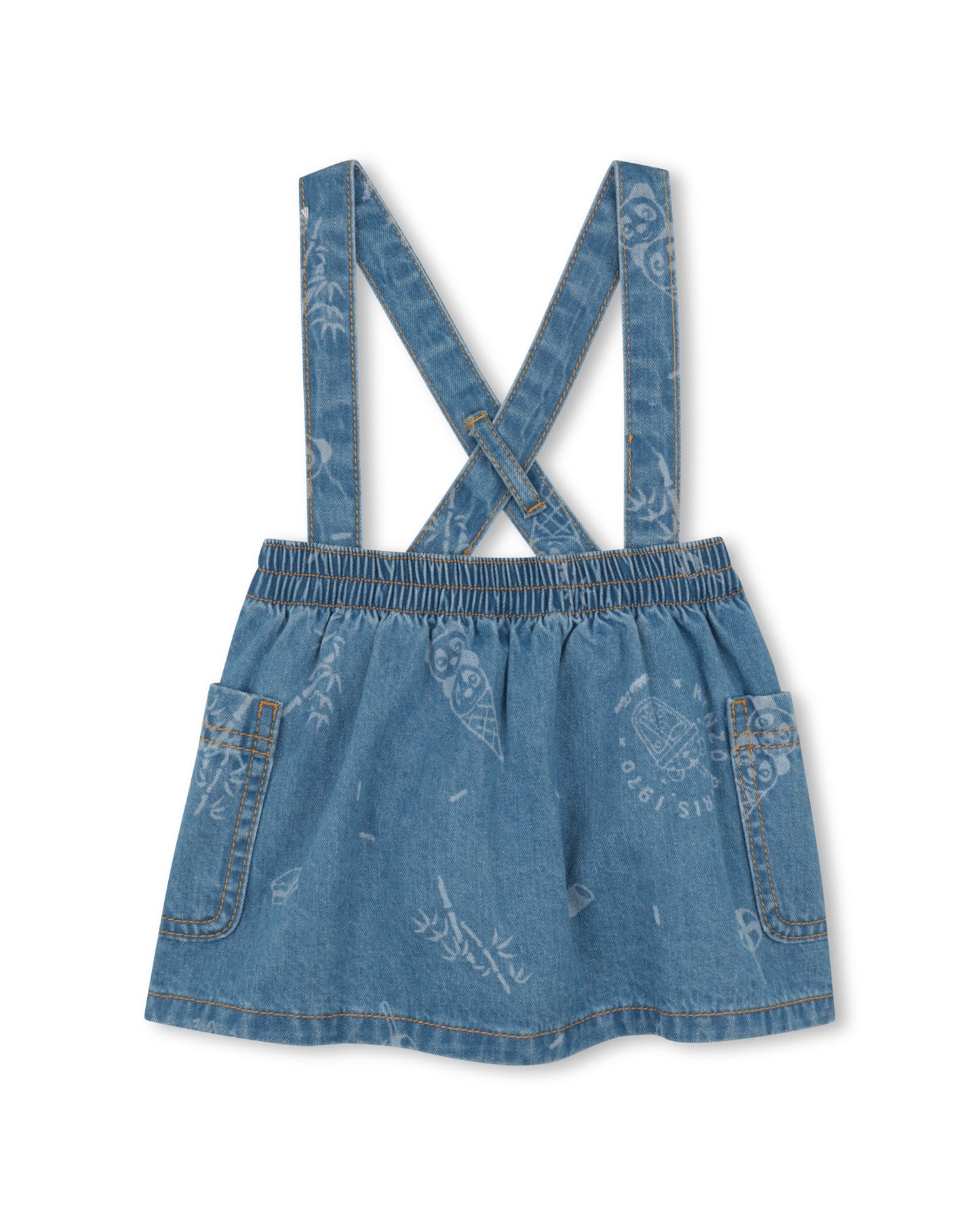 Kenzo Denim Skirt W Straps K61822