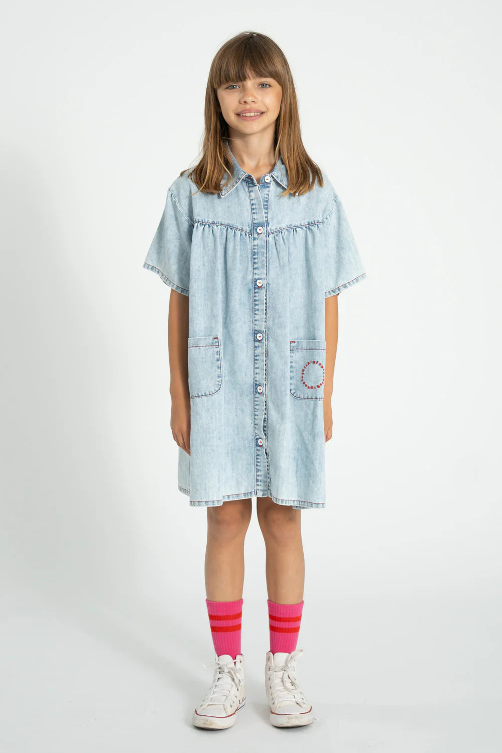 Denim Knee Lengh Dress
