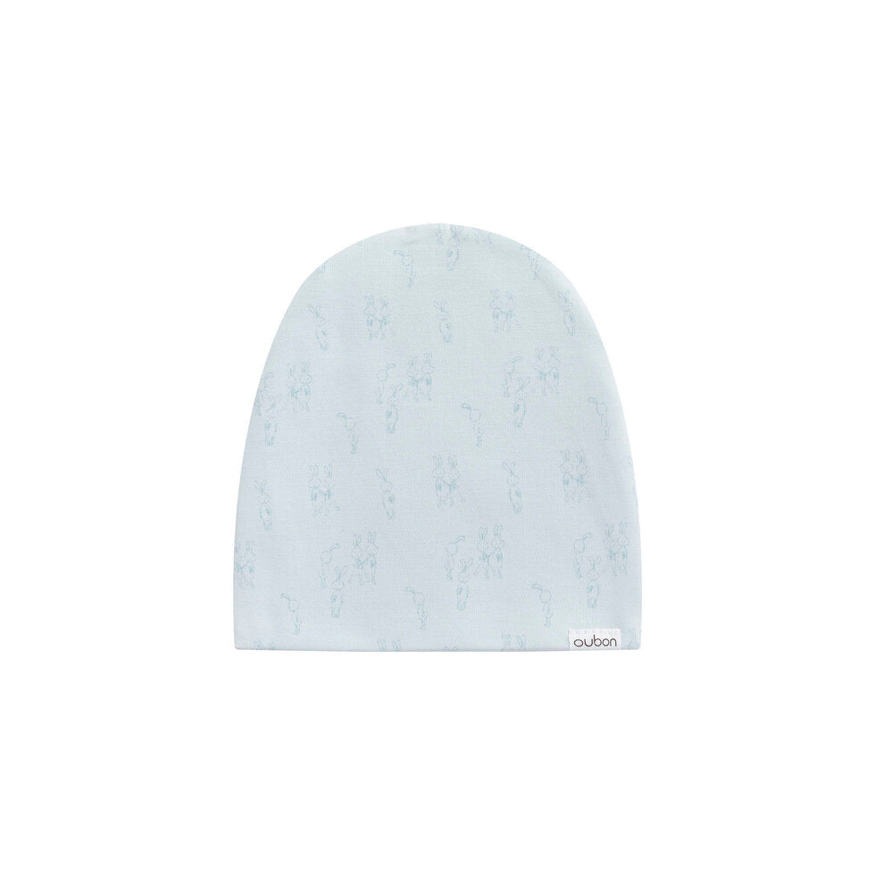 Allover Bunny Print Ground Footie & Hat