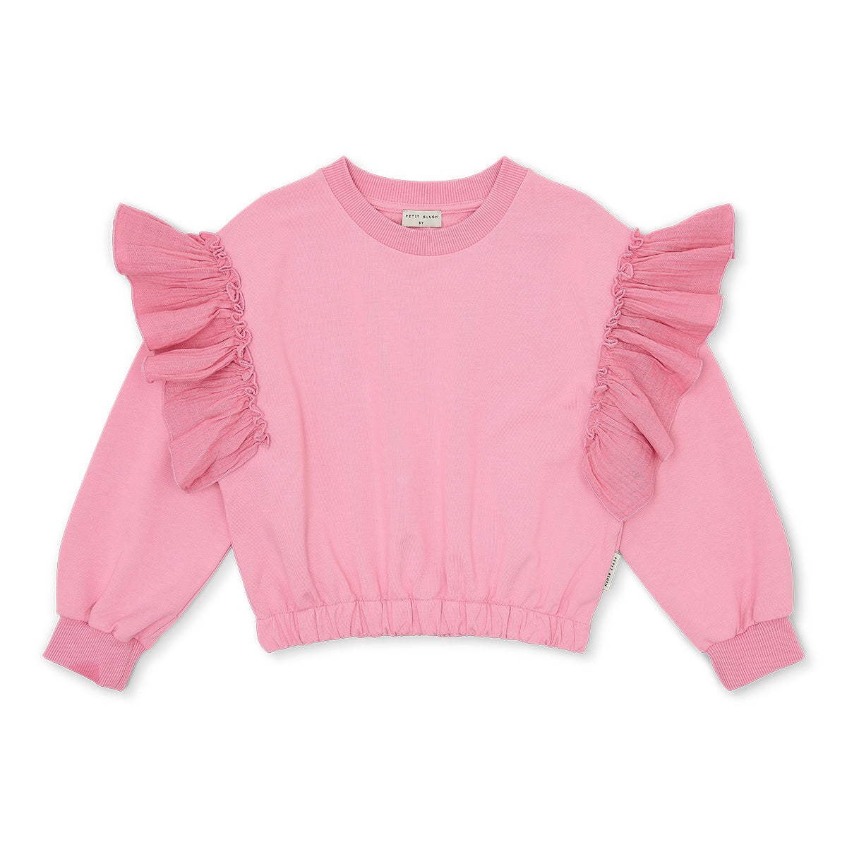 Petit Blush Cashmere Ruffles Sweater