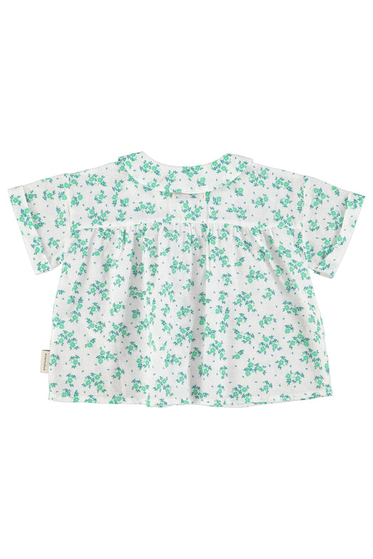 Flowers Allover Peter Pan Collar shirt