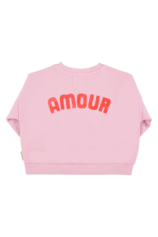 sweatshirt w/ red heart print