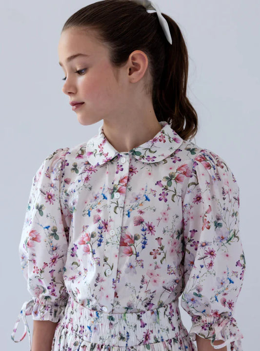 Steph Voile Whispy Floral Print Set