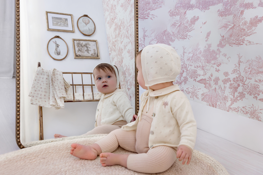 Milk Keepsake Pointelle Cardigan Set