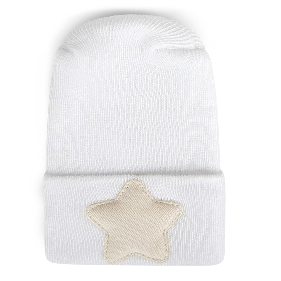 Adora Hospital Hat - Linen Cream Star