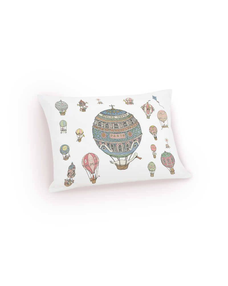Atelier Choux Satin Cushion - Hot Air Balloons