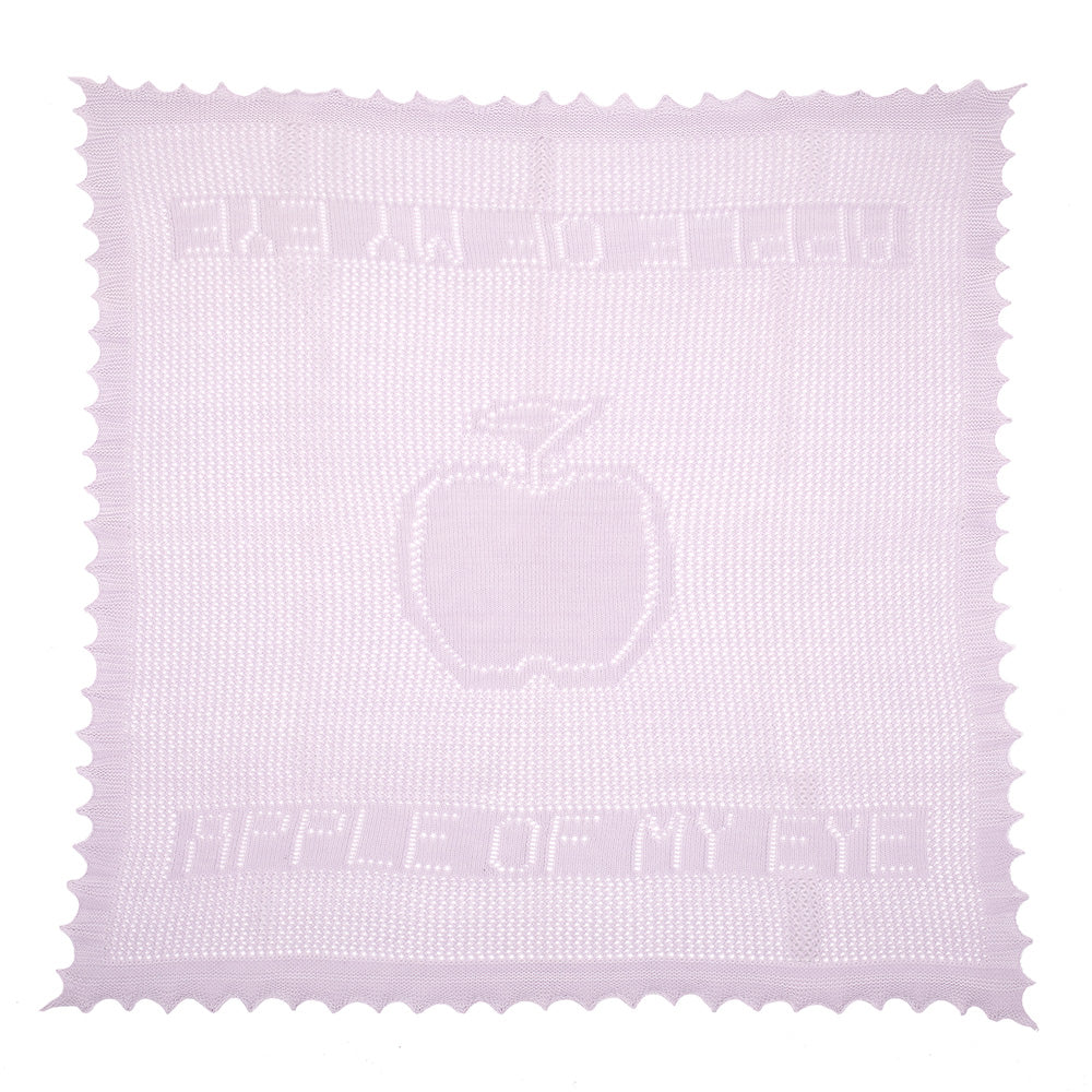 G.H. Hurt & Son Apple of my Eye Baby Shawl - Lilac